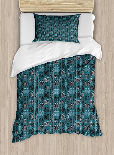 Teal Bluegrey Dark Brown
