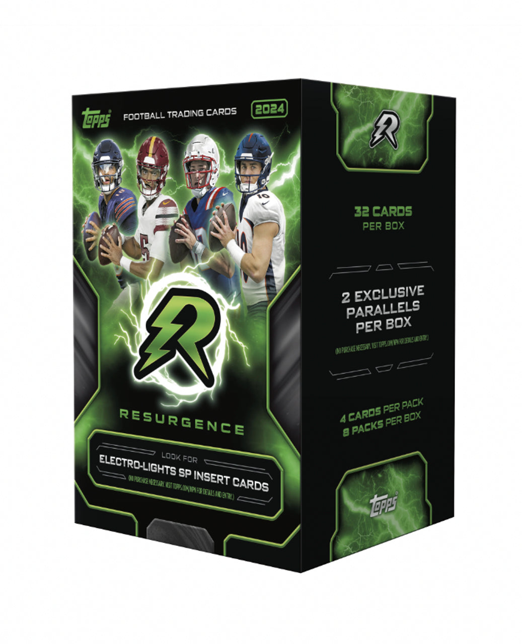 2024 Topps Resurgence Football Blaster Box - 12 Packs, 6 Cards Each - Collectible NFL Trading Cards for Fans & Collectors - Perfect for Gifts, Trading, and Display