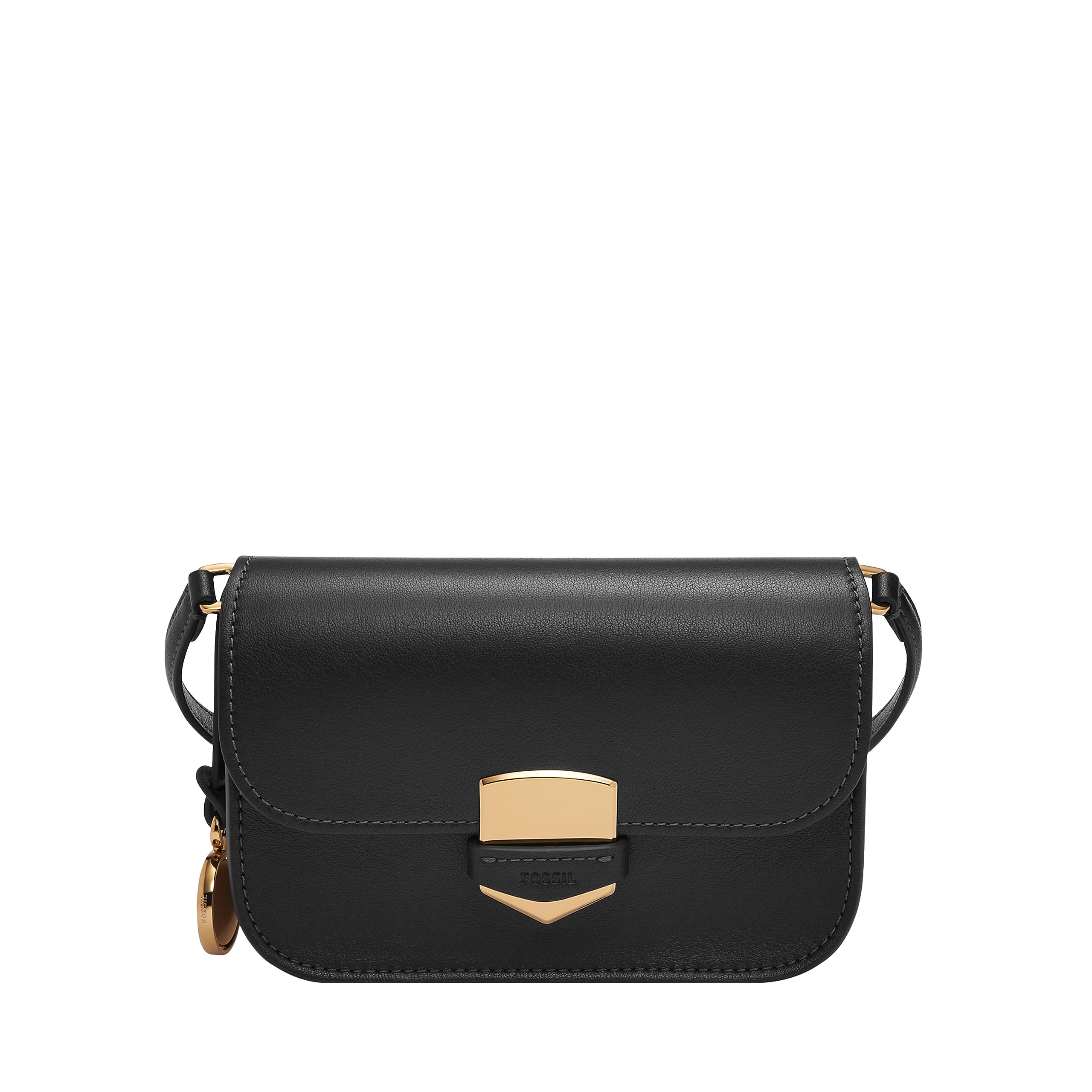 Fossil Women's Lennox Leather Crossbody Bag - Small & Large Flap Purse for Everyday Use, Work, Travel & Casual Outings