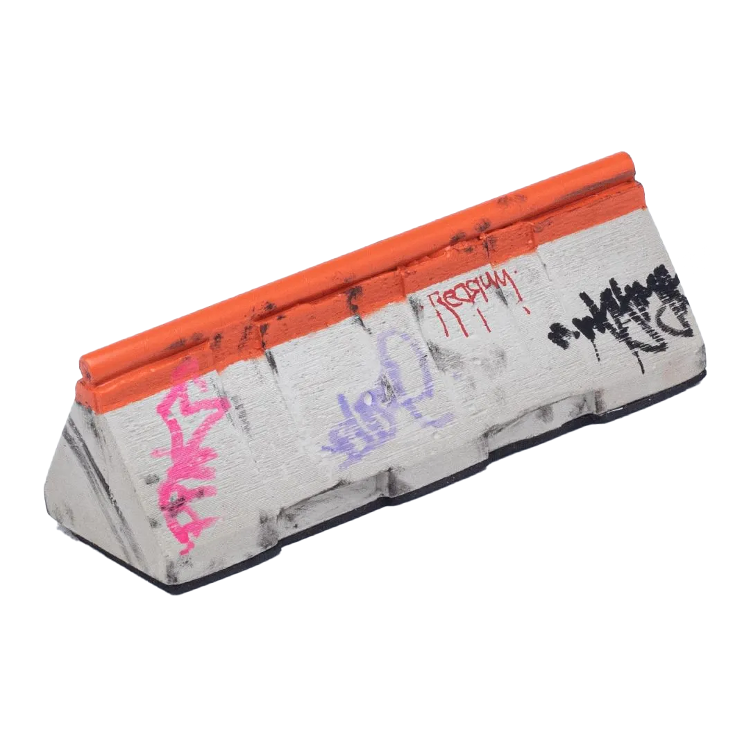 WhytMyk Concrete Fingerboard Ramp Barrier - Skateboard Training Tool for Finger Tricks & Stunts - Perfect for Skate Park Practice & Indoor Skateboarding Training