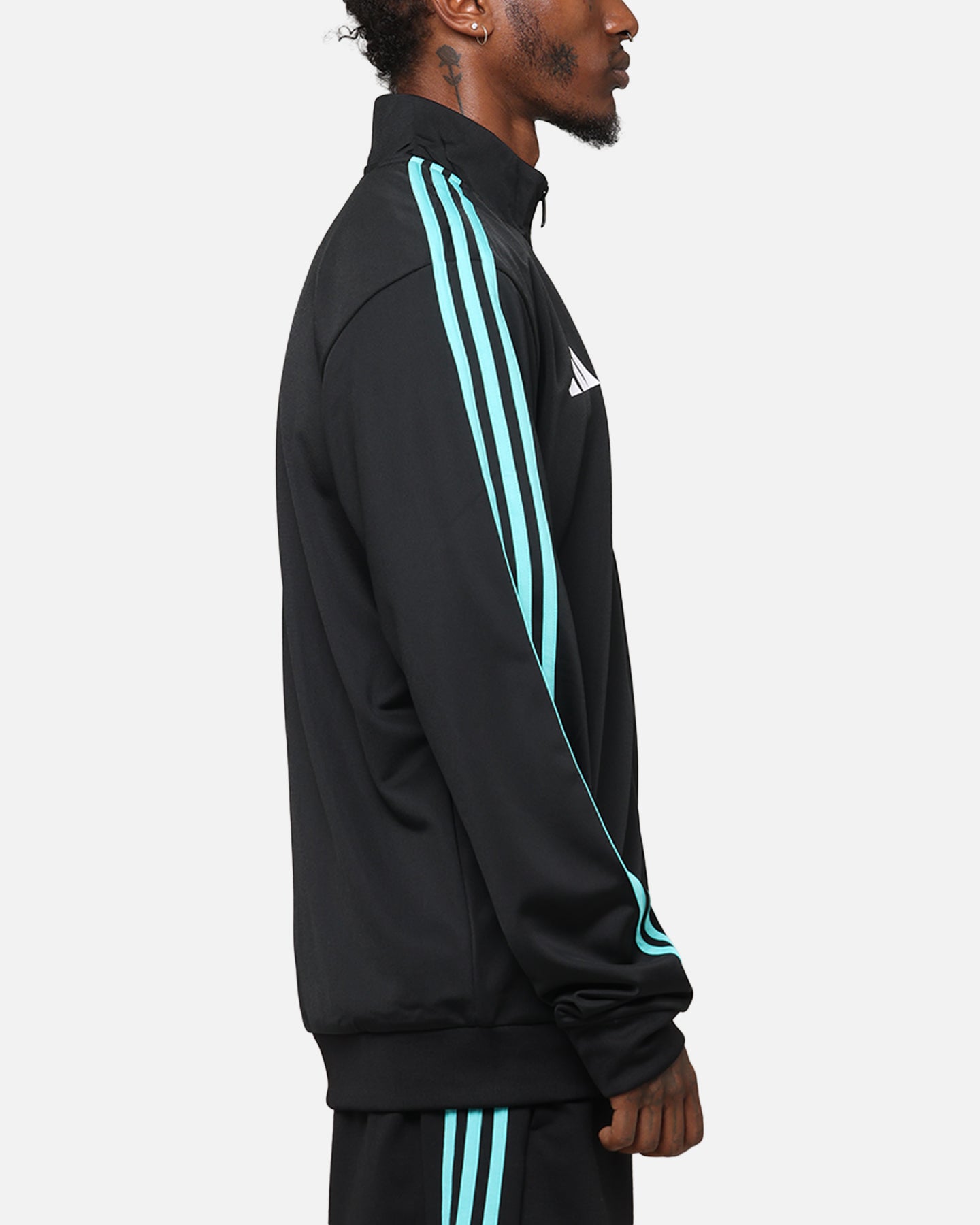 Adidas x Mercedes AMG Petronas Formula One F1 DNA Track Jacket Black/White - Stylish Racing-Inspired Outerwear for Motorsport Fans & Streetwear Fashion