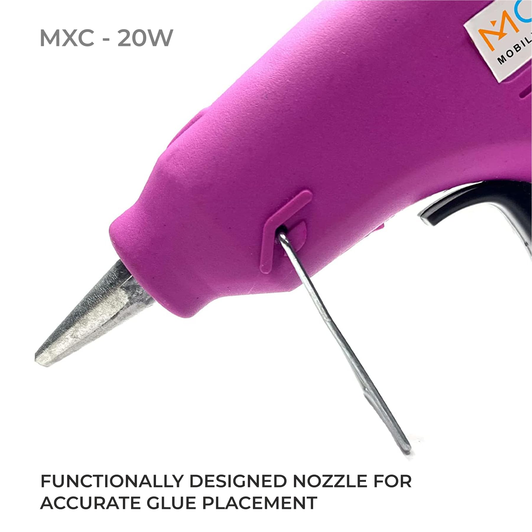 Mcare 20W Hot Glue Gun with 10 Glue Sticks - Corded Electric Glue Gun for DIY Crafts, Home Repairs & School Projects