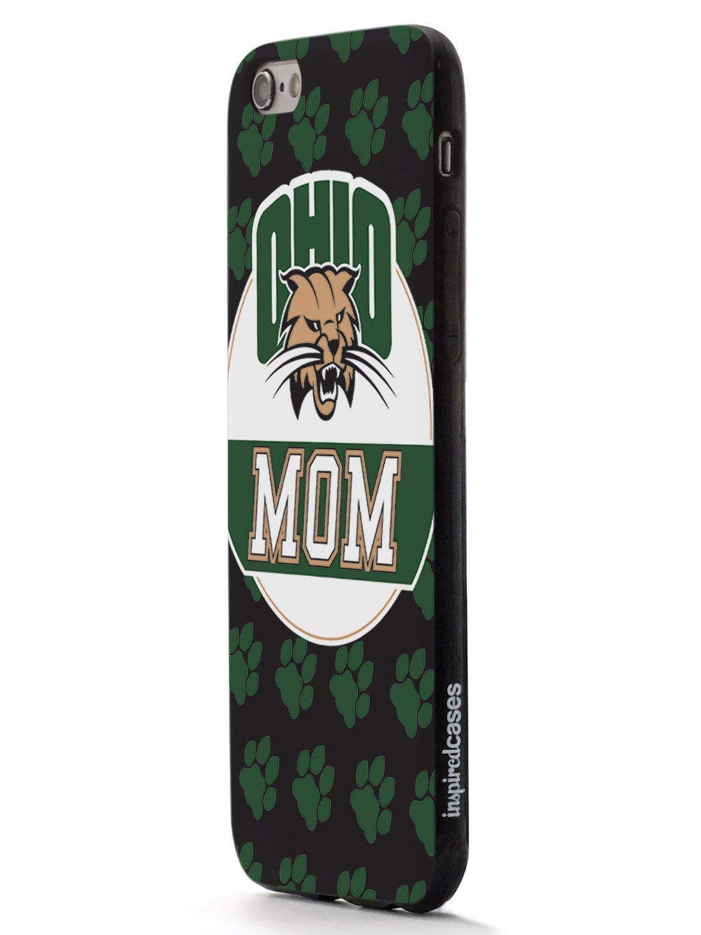 Inspired Cases - iPhone 12 Case Compatible with Apple iPhone 12 - 3D Textured Protective Phone Cover - Shockproof & Anti-Scratch - Perfect for College Students, Moms & Ohio University Bobcats Fans - Ideal for Daily Use, Work & School Activities