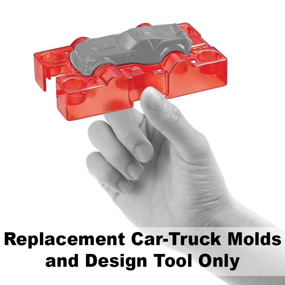 Hot Wheels Car Maker Replacement Parts Y9172 - Molds & Design Tool for Custom Toy Cars | DIY Car & Truck Creations for Kids & Collectors