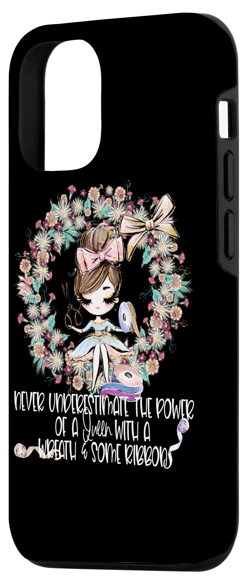 iPhone 12/12 Pro Clear Case for DIY Crafting - Perfect for Wreath Making, Ribbon Crafts & Gift Wrapping - Great Gift for Moms, Wives & Crafters