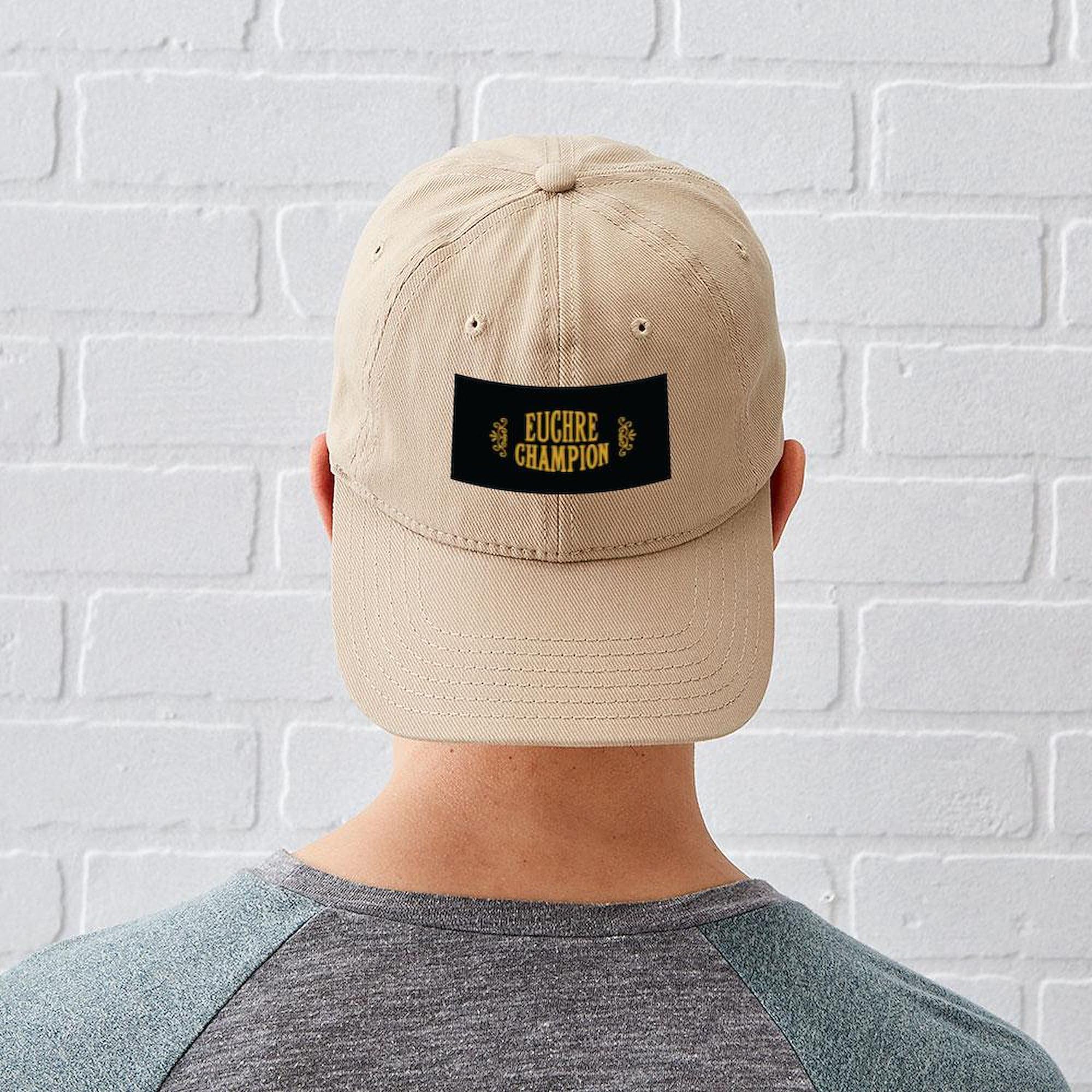 Euchre Champion Cap - Adjustable Baseball Hat for Card Game Fans