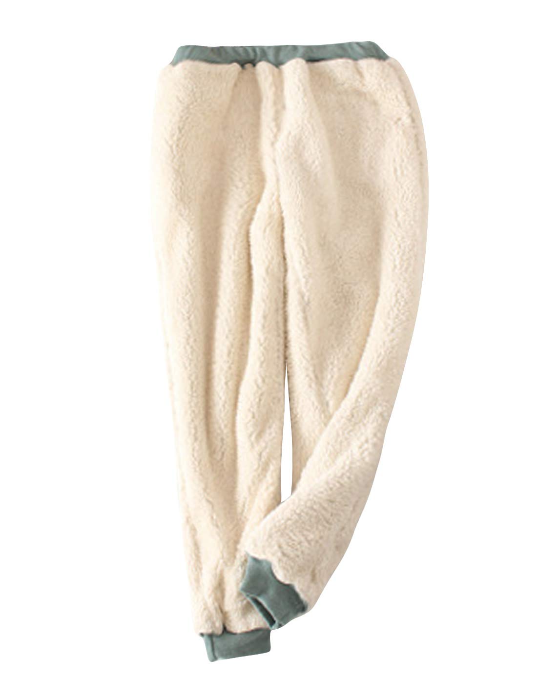 Women's Winter Warm Sherpa Lined Sweatpants - Fleece Lined Joggers for Women, Cozy Athletic Lounge Pants with Elastic Waistband - Perfect for Running, Yoga, and Cold Weather Comfort