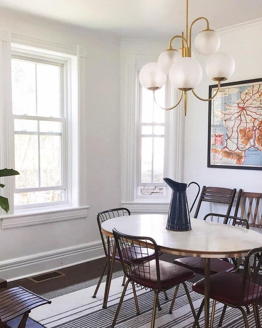 Elegant Gooseneck Chandelier - Modern Adjustable Ceiling Light Fixture for Dining Room, Bedroom, or Living Room Decor