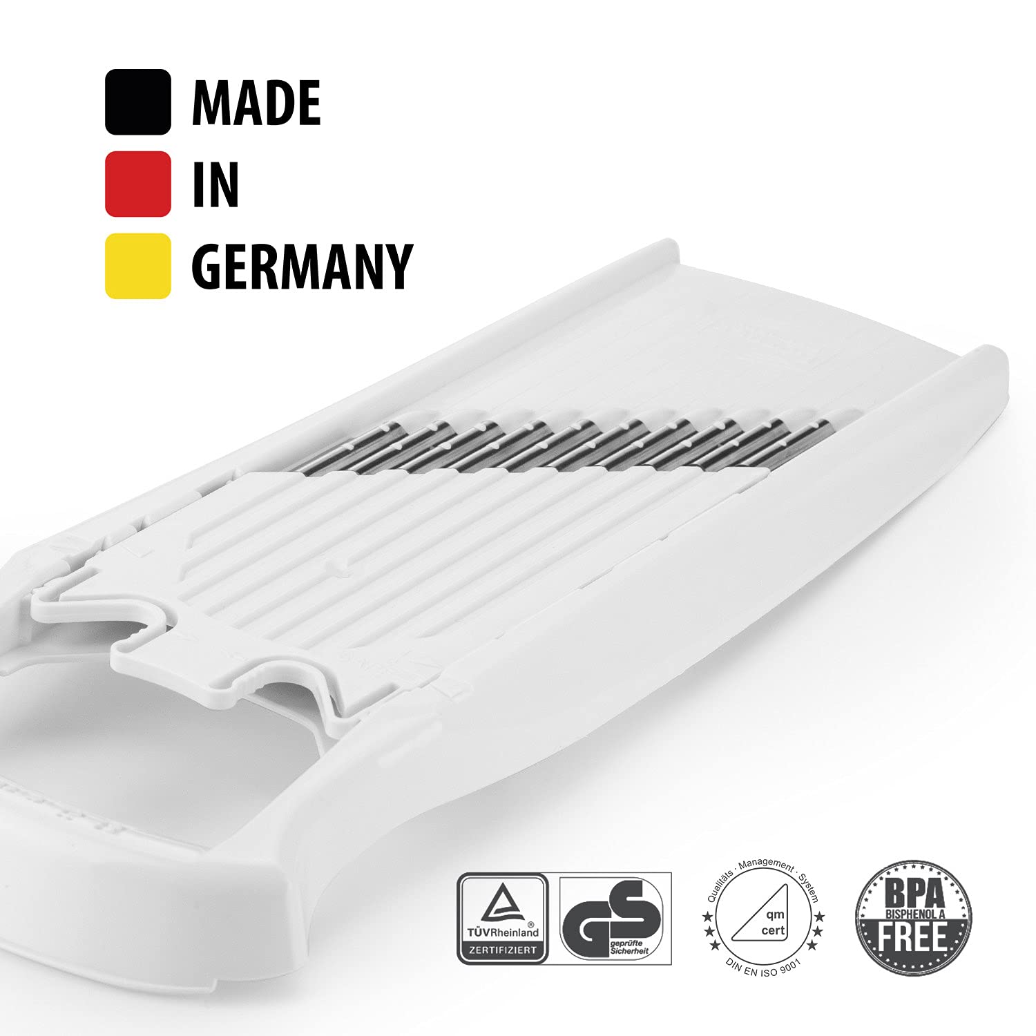 Swissmar Borner PowerLine Wave Waffle Cutter - Professional Stainless Steel Waffle Maker for Perfect Homemade Waffles - Ideal for Breakfast, Brunch & Dessert Making