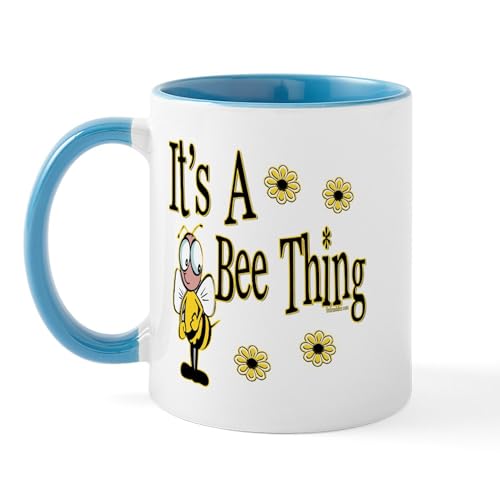 White/Blue Inside - Bee Thing! Mug
