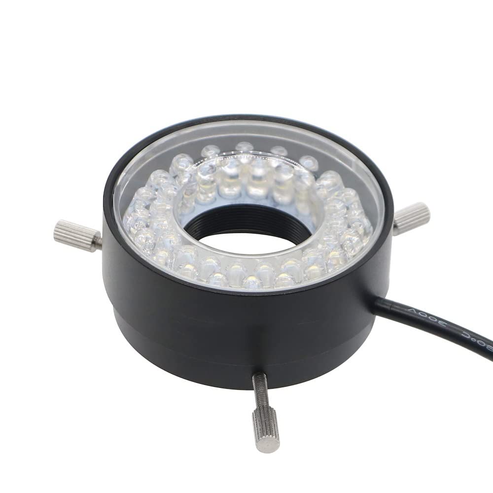 40 LED Adjustable Ring Light Illuminator Lamp for HDMI USB Digital Microscope - Microscope Accessories Kit with Camera Lens Magnifier & Slides - Perfect for Lab Research, Education, and Scientific Observation