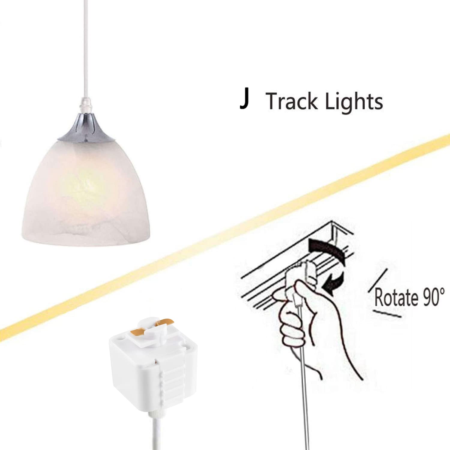 Kiven Juno Lighting 3 Pack J-Series Dimmable Track Mount Pendant Light Fixtures with Frosted White Glass Shade - 31.5 Inch Modern Lighting for Kitchen Island, Dining Room & Commercial Spaces