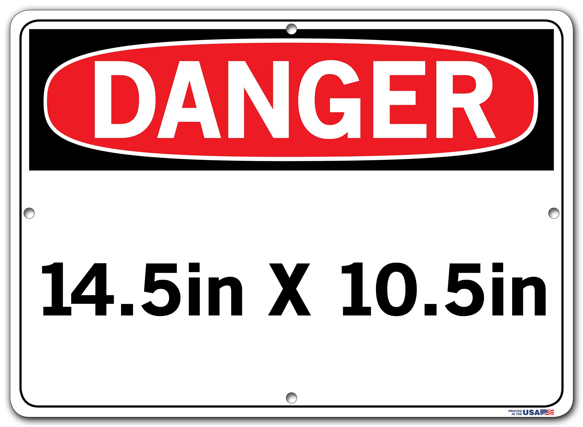 Vestil Spanish/English Bilingual Safety Sign - 'Do Not Operate Without Safety Glasses' Warning Label (14.5x10.5 Inch Aluminum, .130 Thickness) - Ideal for Construction Sites, Factories & Industrial Workplaces
