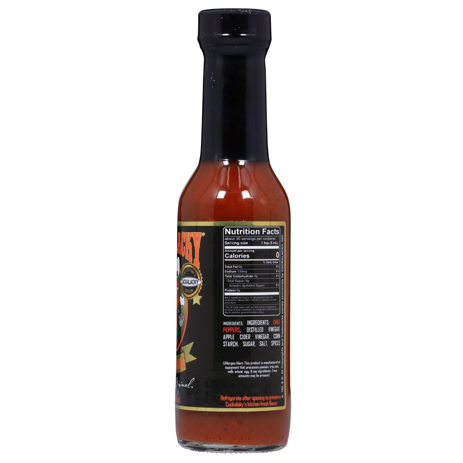 Cackalacky Jack Famously Original Collector’s Edition Hot Pepper Sauce - 5 oz Bottle - Gourmet Spicy Sauce for BBQ, Wings & Cooking - Perfect for Grilling, Dipping, Marinades & Gifts