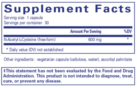 NAC 600mg 90 Capsules | N-Acetyl Cysteine Supplement for Liver Support & Detox | Antioxidant for Respiratory Health & Immune Boost | Daily Wellness & Recovery Supplement