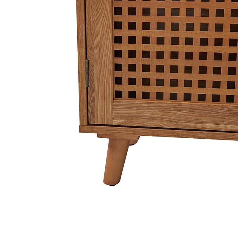 3-Door Accent Entryway Cabinet - Solid Wood Hallway Storage Organizer for Shoes, Coats & Home Decor | Perfect for Entryways, Halls & Living Rooms