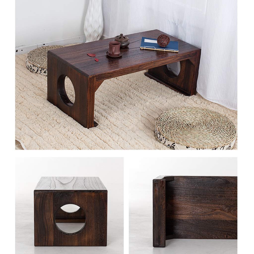Premium Solid Wood Guqin Table - 80x40x30cm Small Window Desk for Study, Painting, Breakfast & Laptop Use - Elegant Brown Home Office Furniture for Tea Ceremony, Calligraphy & Cozy Reading Nook