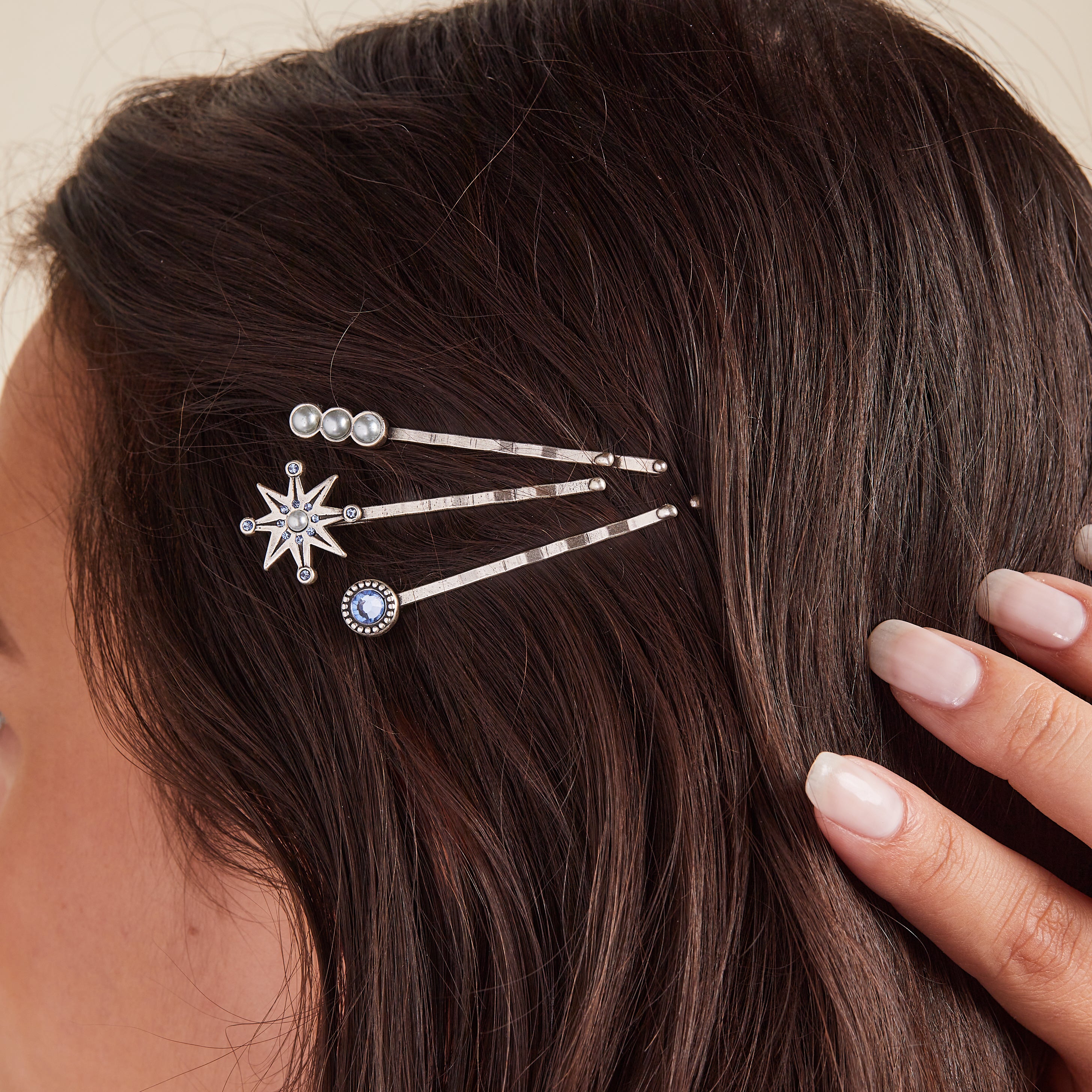 3-Piece Healing Hair Pins Set - Natural Wooden Hair Sticks for Hair Growth & Scalp Care - Perfect for Yoga, Meditation & Holistic Hair Care Routines