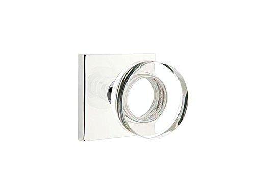 Modern Square Rosette & Crystal Knob Set - Oil Rubbed Bronze Cabinet Hardware for Kitchen & Bathroom (Full Dummy Set) - Perfect for Drawers, Cabinets & Furniture Upgrade