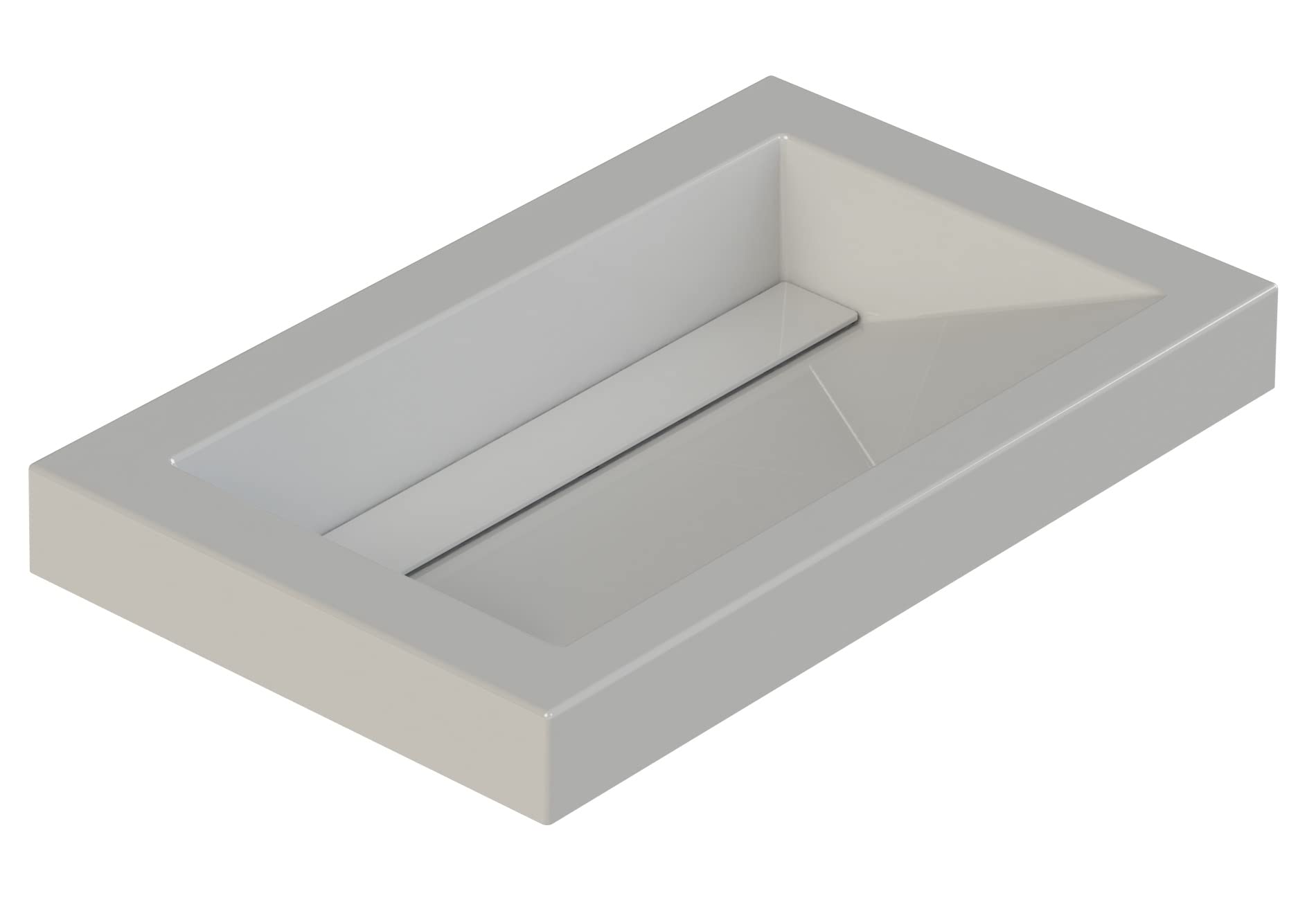 Genova White Cultured Marble Bathroom Sink 31