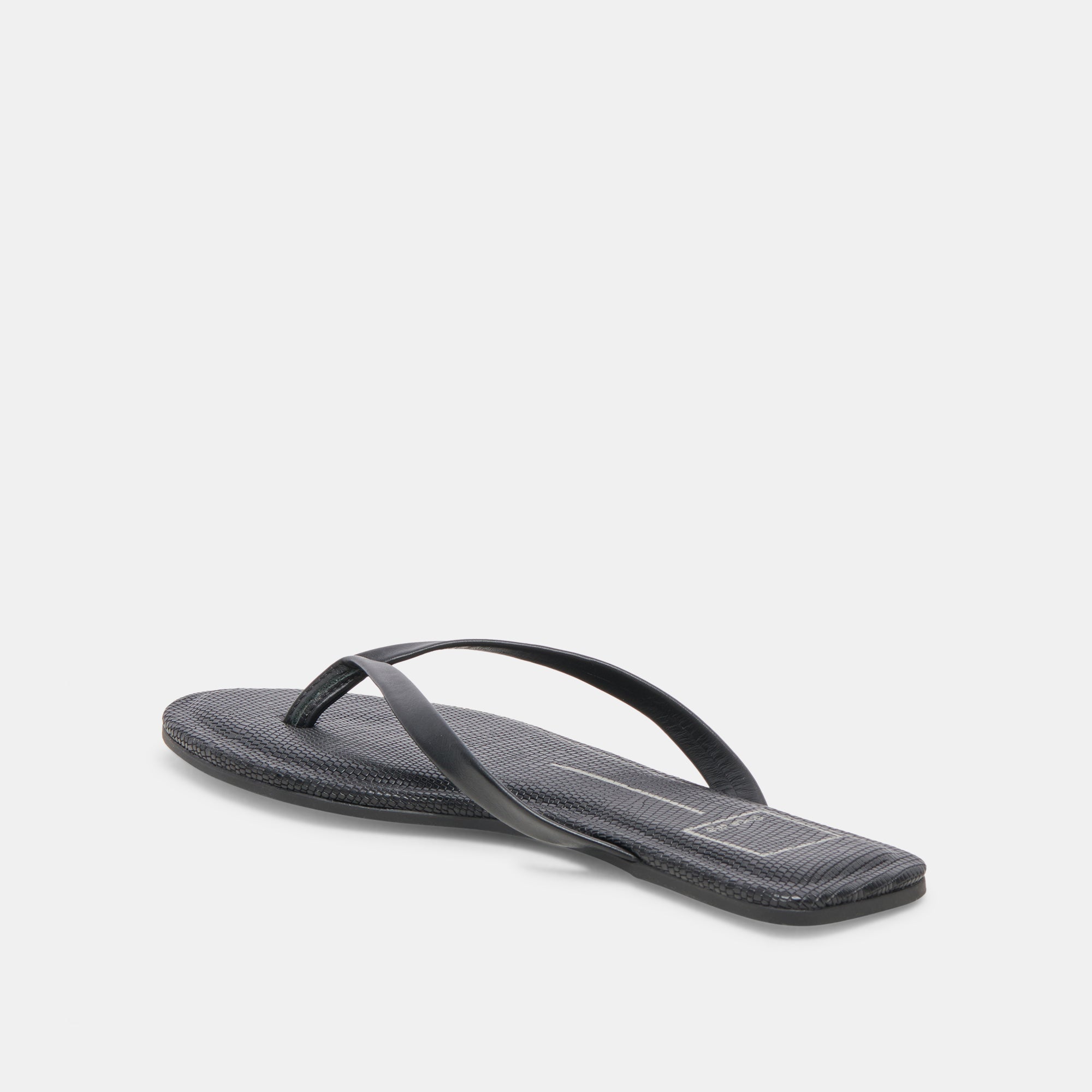 LAYNEY Women's Black Leather Sandals - Comfortable & Stylish for Summer, Beach, and Casual Outings