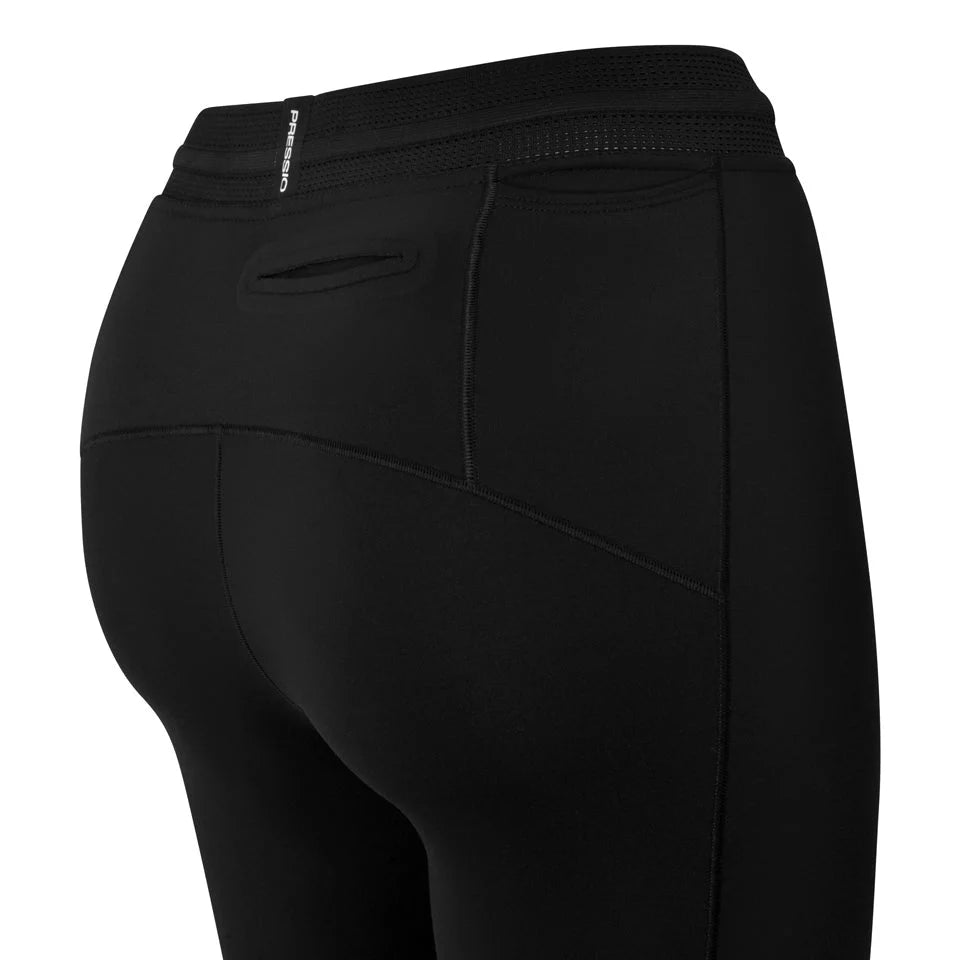 Pressio Women's EQ Run Tight Low Rise Yoga Pants - Black - High Performance Workout Leggings for Running, Gym & Yoga