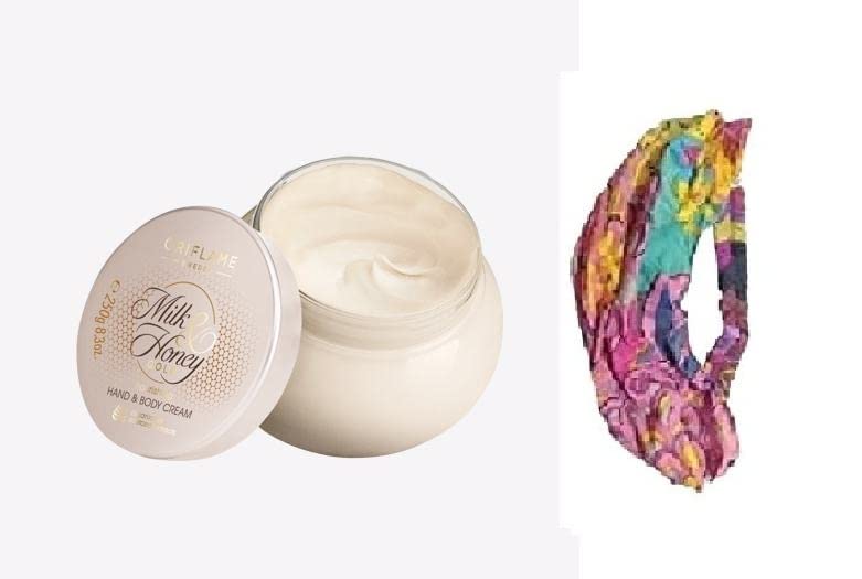 Nourishing Milk & Honey Gold Hand, Body & Face Moisturizer with Day Cream (250ml) + Stylish Hair Headband Combo - Hydrating Skincare & Fashion Accessory for Daily Use, Spa Days & Gift Sets