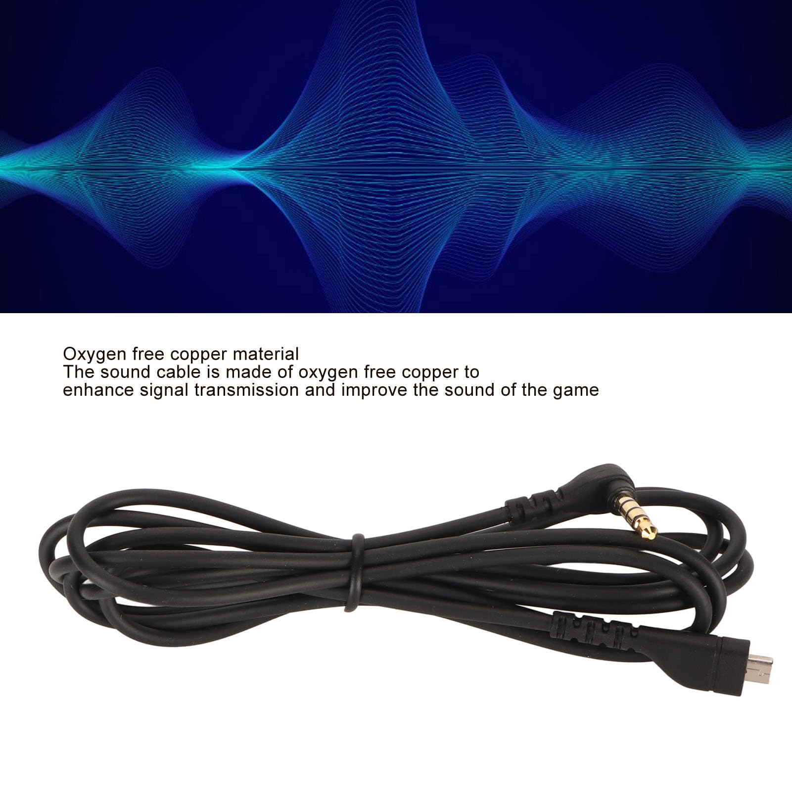 BONKZEBU Replacement Audio Cable for Gaming Headsets - Compatible with SteelSeries Arctis 3/5/7/Prime/Pro (L-Shaped Plug) - High-Quality Sound Cable for PC, PS4, PS5, Xbox & Mobile Gaming Accessories