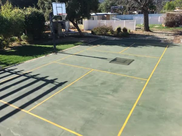 Ronan Sports Pickleball Stencil Kit with Paint - Continuous Line Design for Court Marking | Made in USA | Perfect for DIY Pickleball Court Painting & Home Court Setup