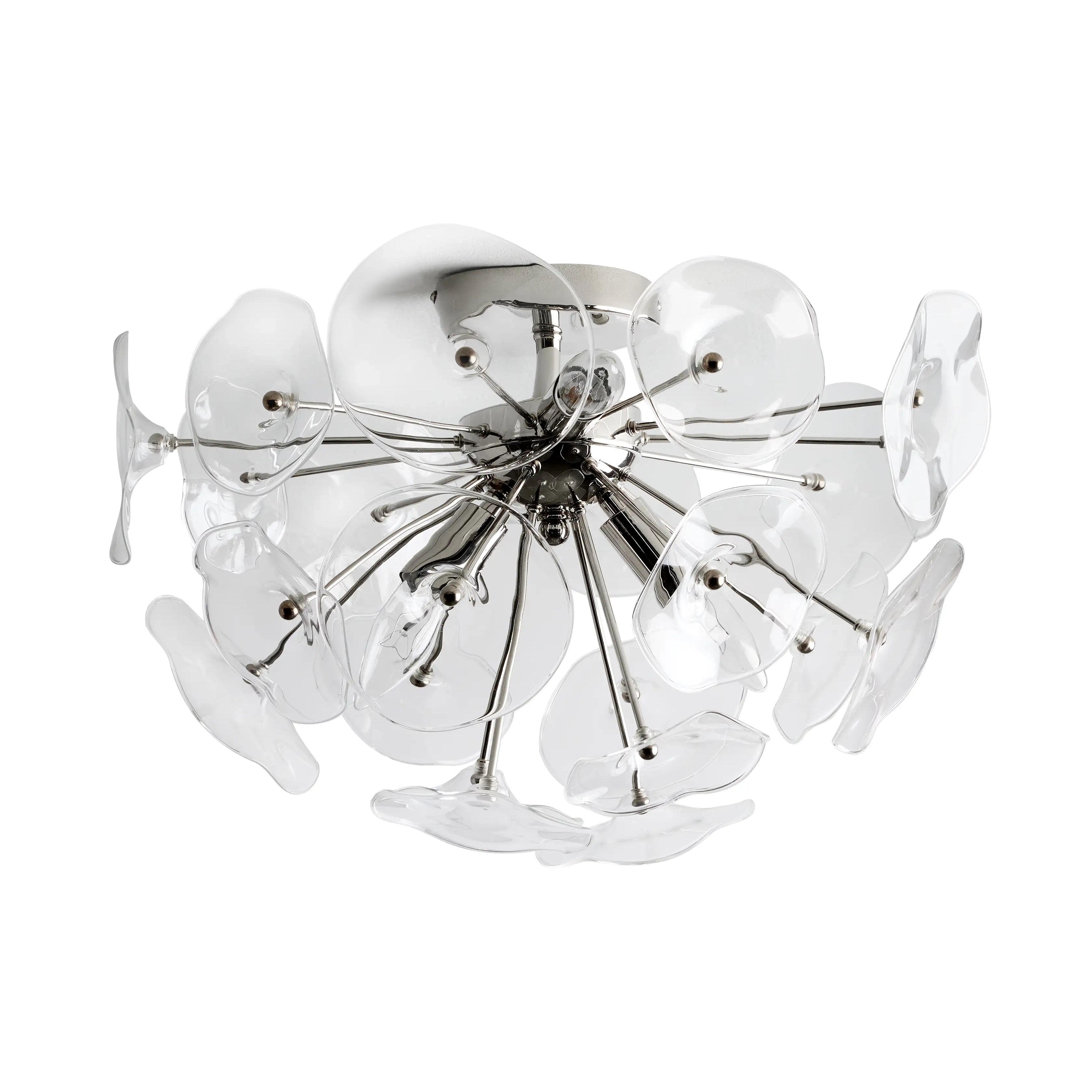 Lily Flushmount Ceiling Light - Modern Floral LED Fixture for Bedroom, Hallway & Living Room - Energy Efficient Home Decor Lighting