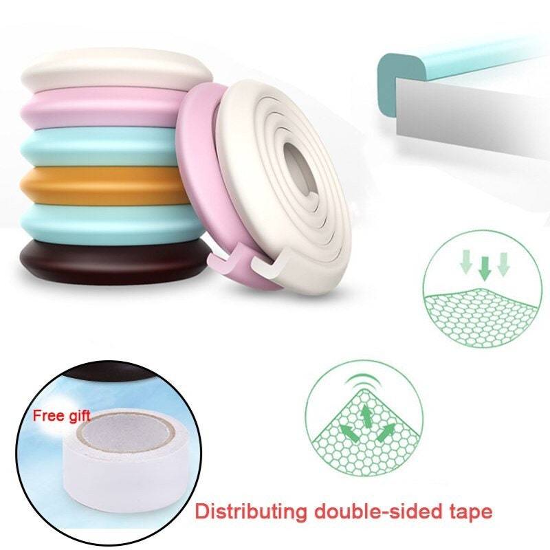 Baby Proof Corner Guards - 2m Roll Soft Edge Protectors for Furniture, Child Safety Bumpers for Tables & Cabinets - Prevent Injuries for Toddlers & Kids at Home