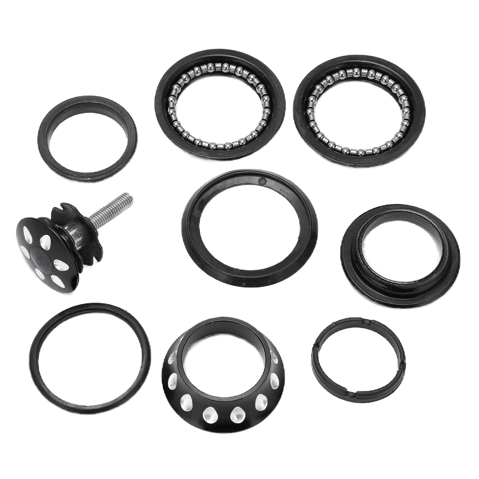 Premium Chiwe Bearing Headset for Mountain Bikes - High Precision Tapered Headset with Durable Metal Construction & Smooth 360° Rotation | Ideal for Trail Riding, Downhill & BMX Cycling