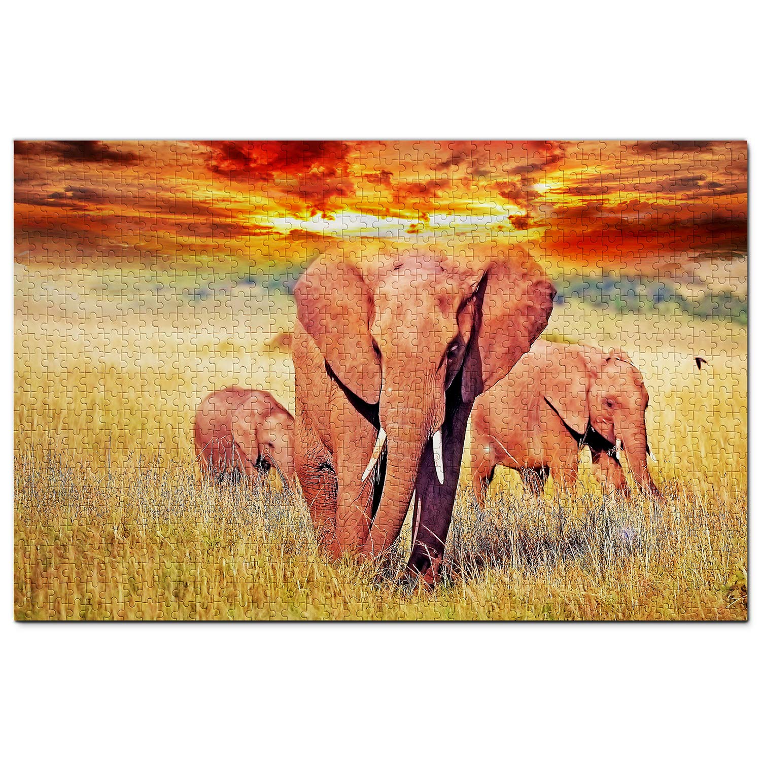 1000-Piece Kenya Jigsaw Puzzle - Haller Park Mombasa Scenic Wooden Travel Souvenir | Perfect for Family Game Night, Travel Enthusiasts & Home Decor