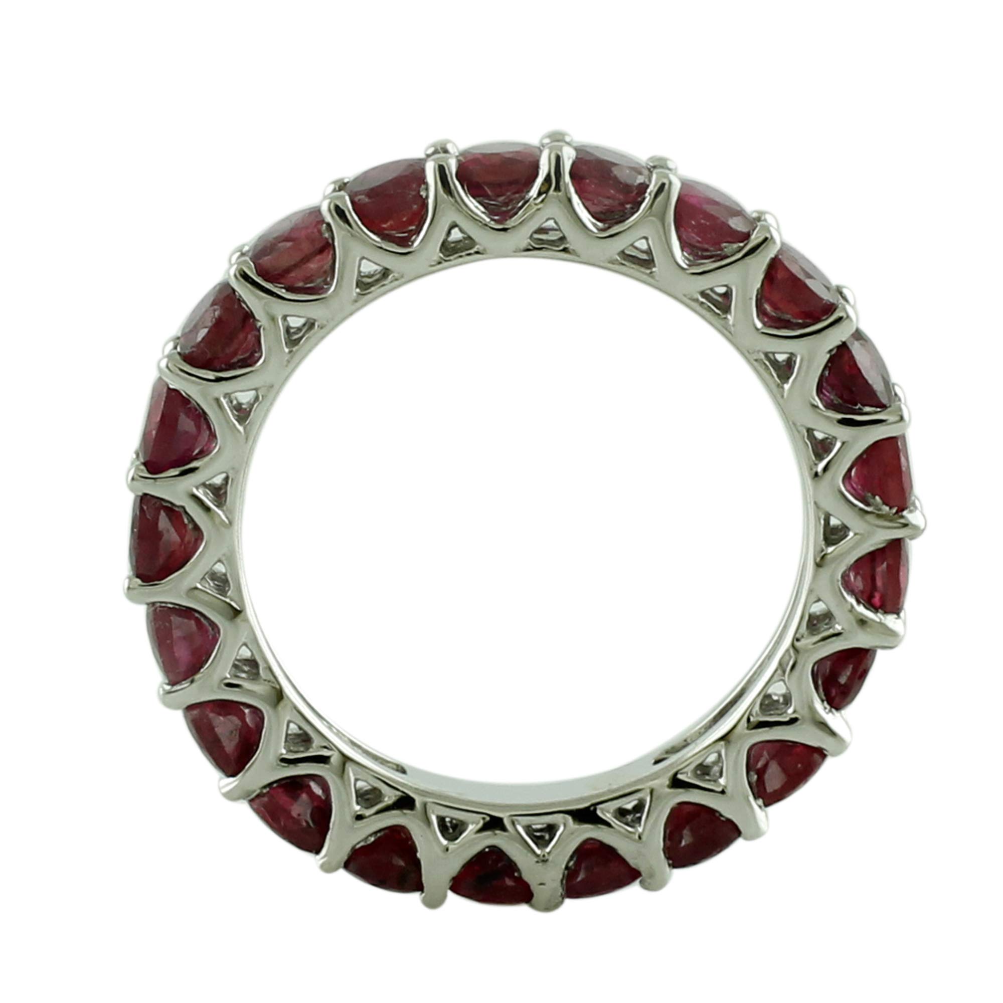 3.75 Carat Natural Thai Ruby Engagement Ring for Women - 925 Sterling Silver Wedding Jewelry - Perfect for Proposals, Anniversaries & Special Occasions