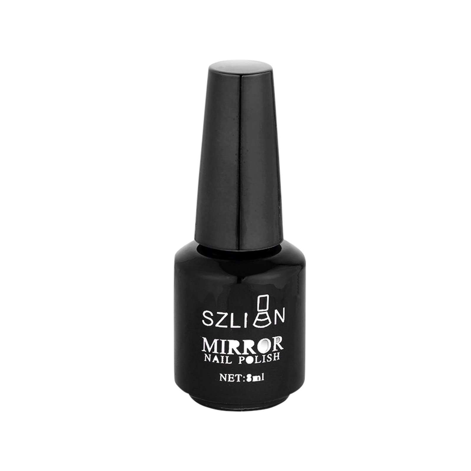 Mirror Nail Polish - Bright Vivid Bold Colorful Quick Dry Nail Polish with Gorgeous Glossy Metallic Finish (8ml) for Professional Nail Art & At-Home Manicures