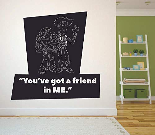 Disney Toy Story 'You've Got a Friend' Wall Decal - 10x10 Inch Vinyl Sticker for Kids Room, Nursery, Bedroom Decor - Perfect for Disney Fans, Birthday Gifts & Home Decoration