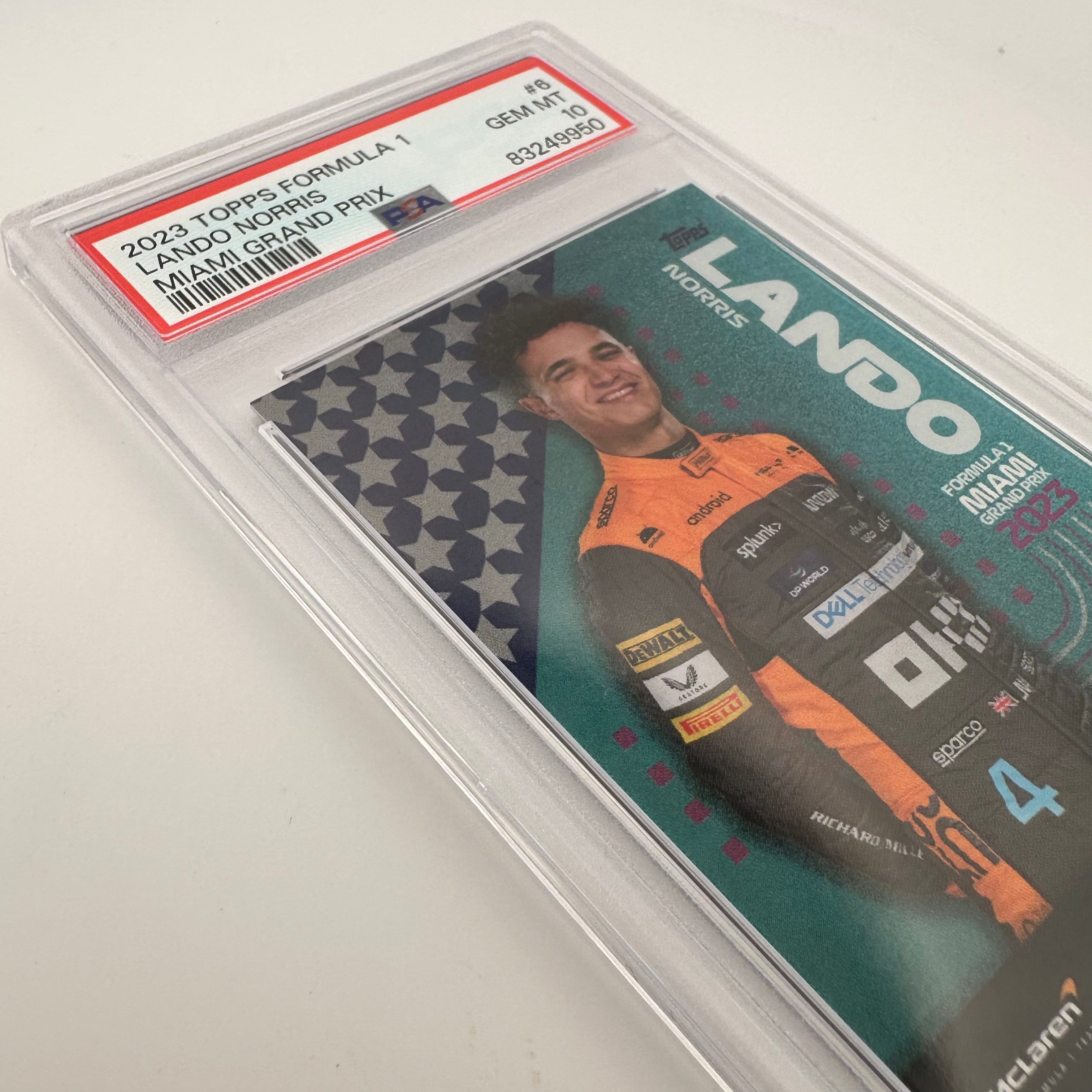 PSA 10 Lando Norris #6 2023 Miami Grand Prix F1 Trading Card - Perfect for Collectors, Fans & Sports Memorabilia Enthusiasts