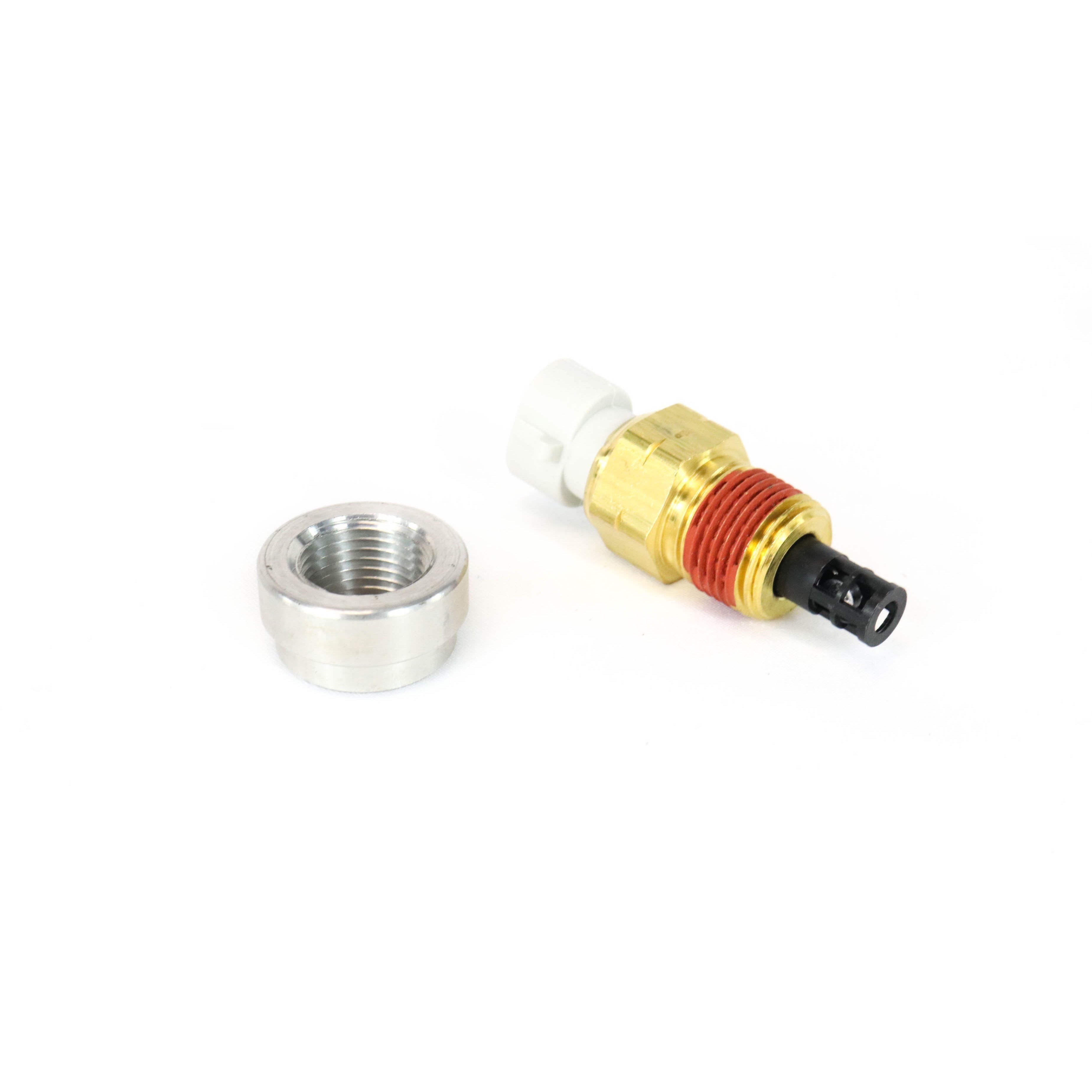 Aluminum 3/8 NPT IAT Weld Bung - Sensor Not Included - High-Quality Engine Air Intake Sensor Port - Perfect for Automotive Performance Upgrades & Custom Tuning
