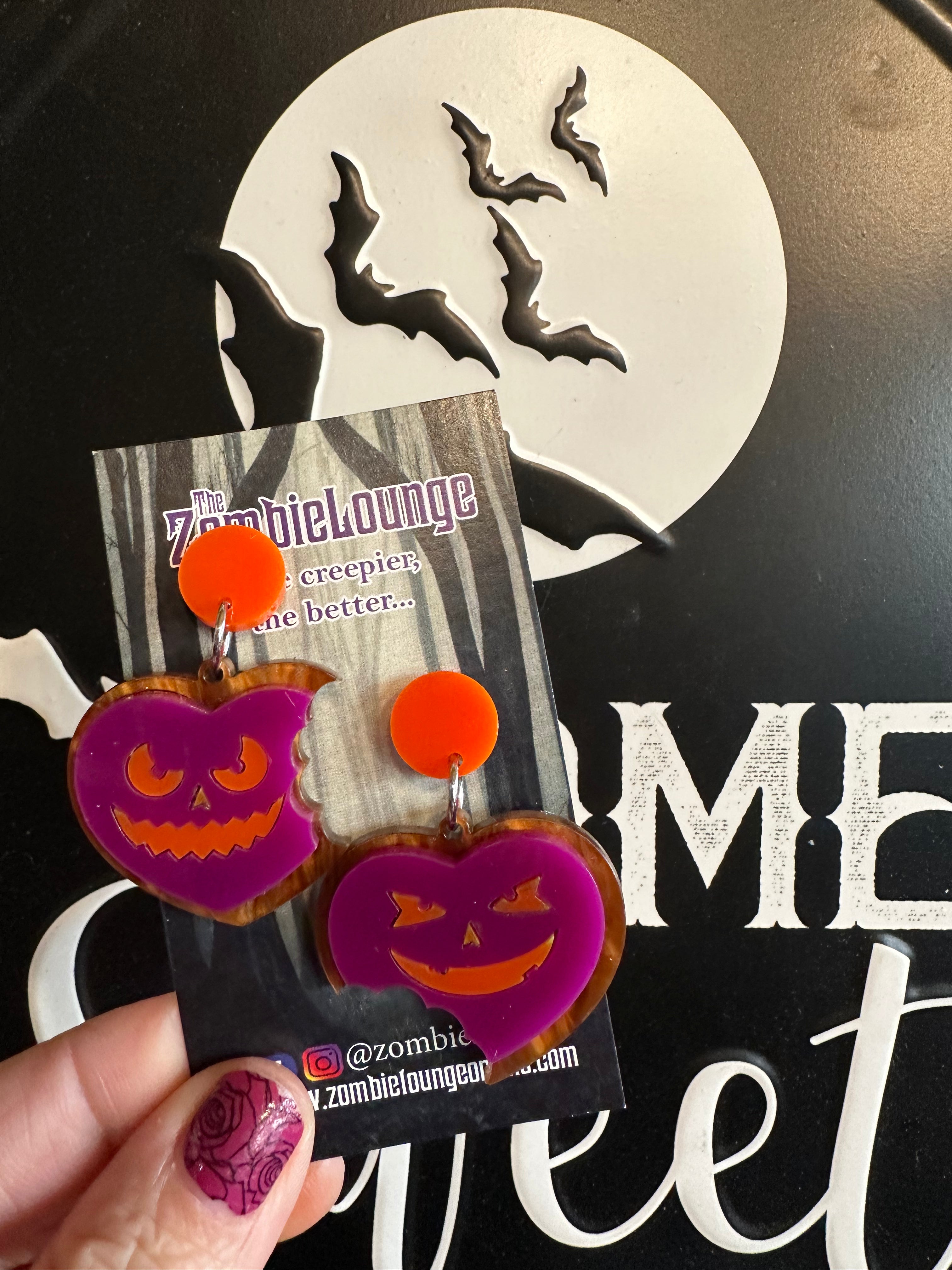 Valloween Heart Cookie Earrings - Cute Valentine's Day & Halloween Jewelry for Women - Perfect for Parties, Gifts & Everyday Wear