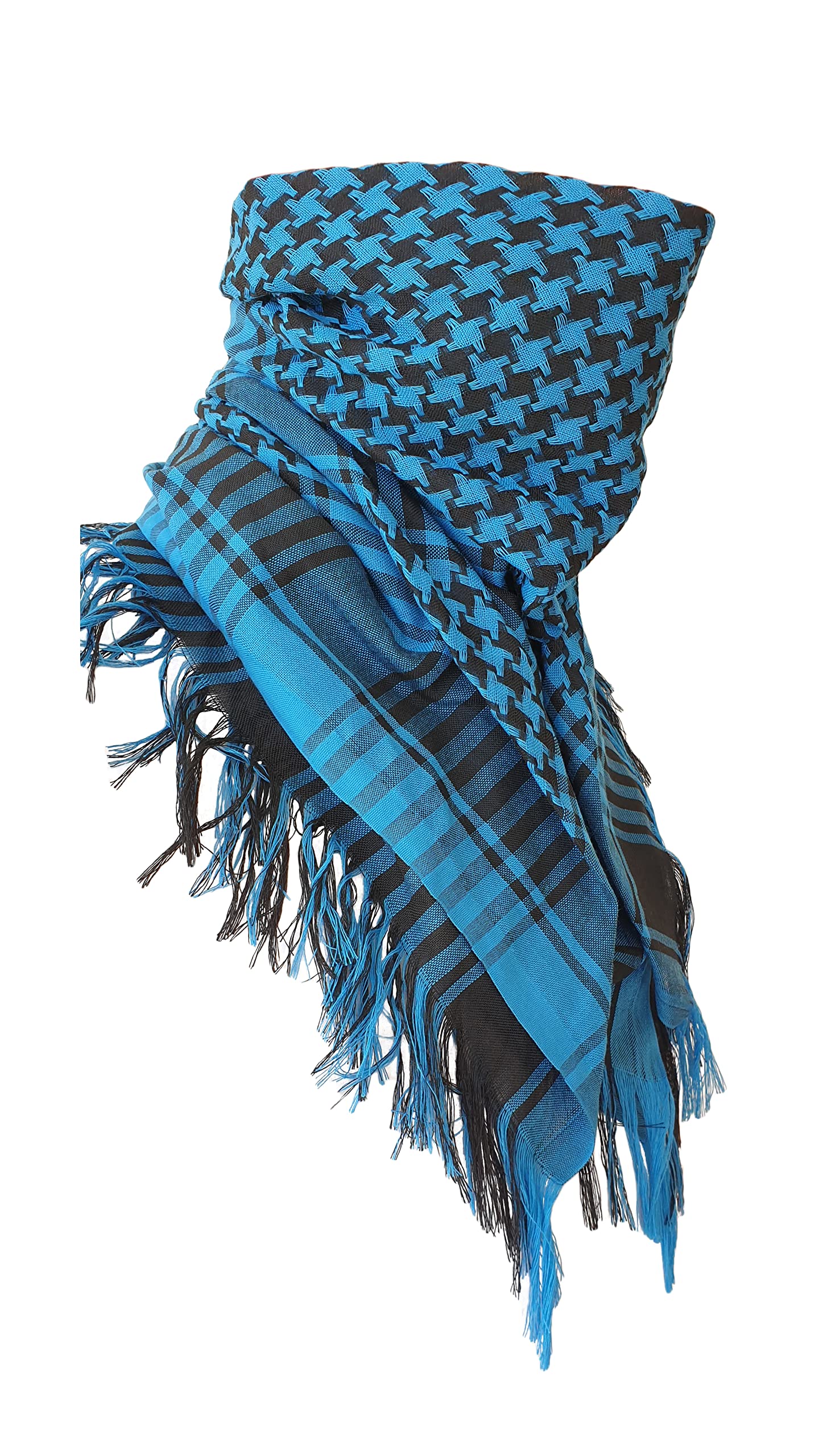 Military Shemagh Tactical Scarf - Desert Keffiyeh Head Wrap & Neck Gaiter for Men & Women (Teal) - Outdoor Hiking, Camping, Motorcycle Riding & Survival Gear