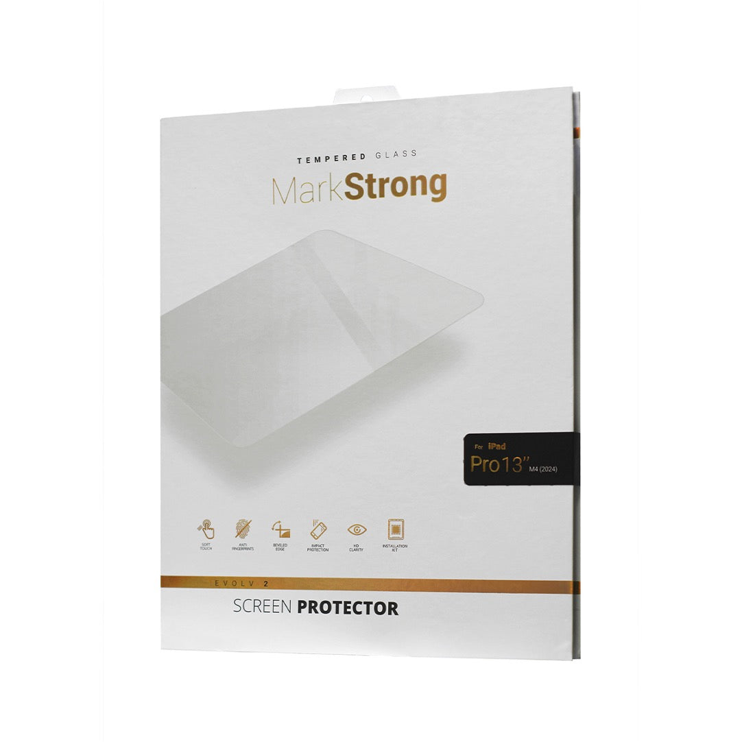 MarkStrong Screen Protector for iPad Pro 13 Inch - Tempered Glass, Anti-Scratch, Bubble-Free - Perfect for Work, Study & Entertainment