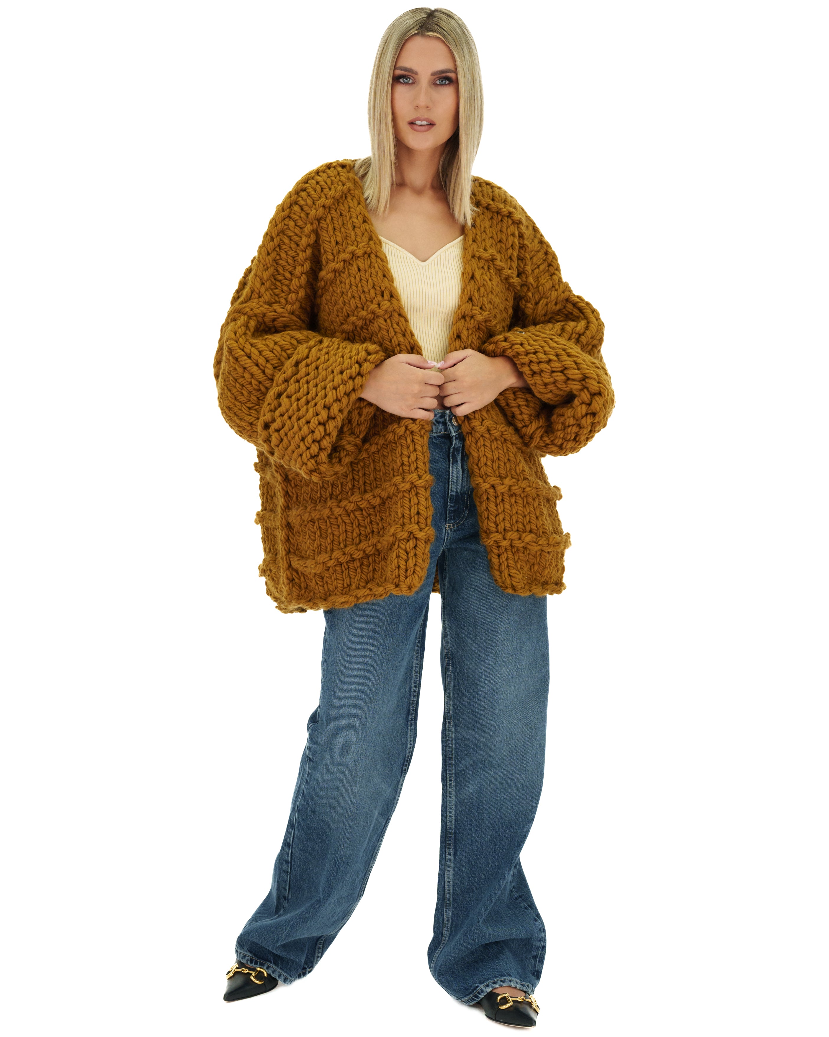 Cozy Lana Chunky Knit Cardigan for Women - Soft Oversized Sweater for Fall & Winter - Perfect for Layering, Lounging & Casual Outfits