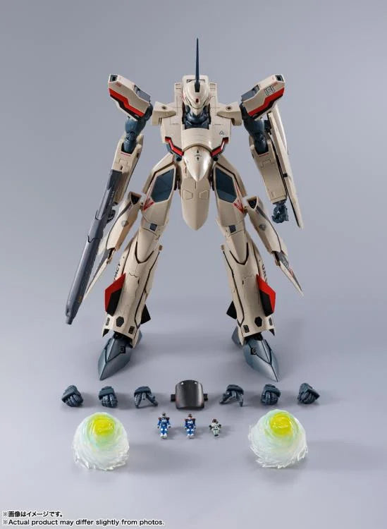 Bandai DX Chogokin Macross Plus YF-19 Isamu Alva Dyson Action Figure - Collectible Anime Robot Toy for Display & Play | Perfect for Fans & Model Enthusiasts