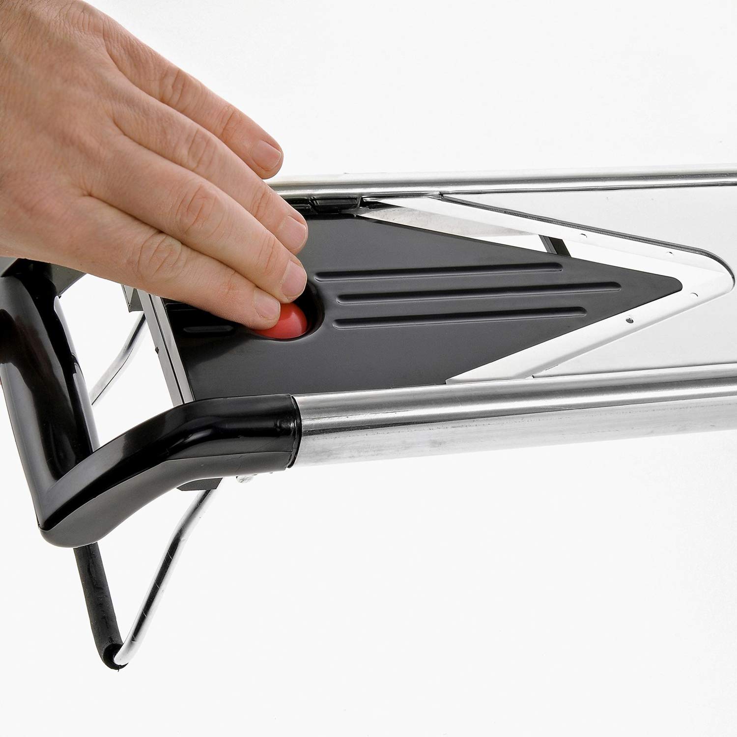 Westmark 11302260 5-in-1 Stainless Steel V Blade Mandoline Slicer - Professional Vegetable & Fruit Slicer for Perfect Julienne, Waffle & Straight Cuts - Ideal for Kitchen, Salad Prep & Healthy Cooking