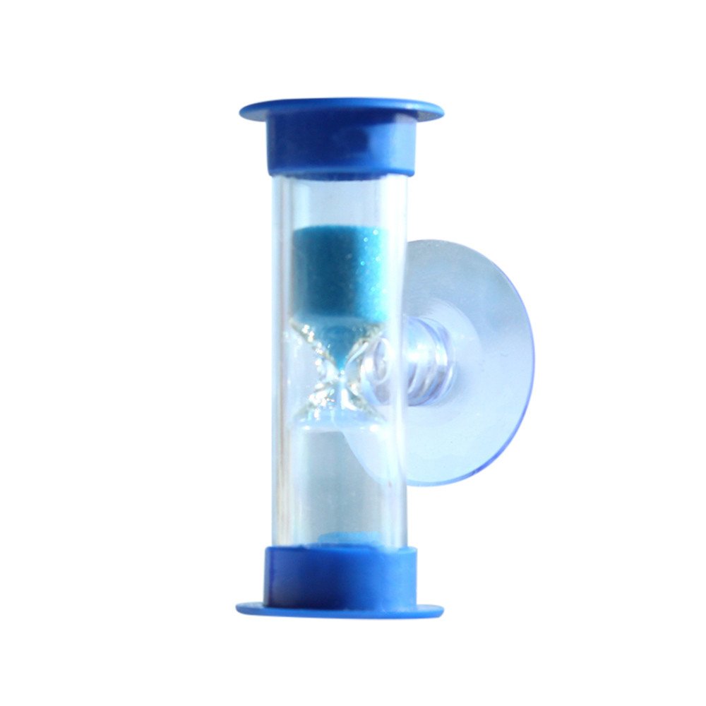 3 Minutes Mini Hourglass Timer - Pink/Blue Sand Timer with Suction Cup for Shower, Teeth Brushing, Cooking & Classroom Activities | Perfect Bathroom, Kitchen & Kids Educational Tool