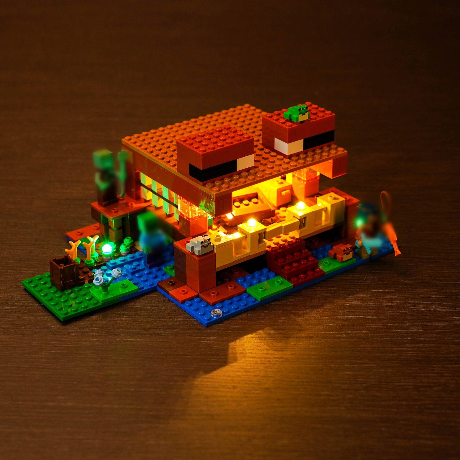 Best Light Kit for Lego Minecraft The Frog House Building Set 21256 – DIY Illumination for Nighttime Display & Gaming Fun