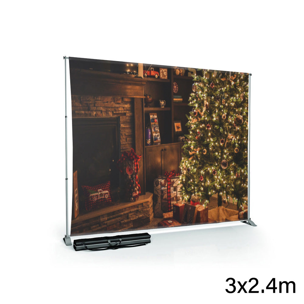 Customizable Printed Backdrop with Stand Kit - Durable Photo Booth Background for Parties, Events & Weddings - Personalize Your Decor (Special Order)