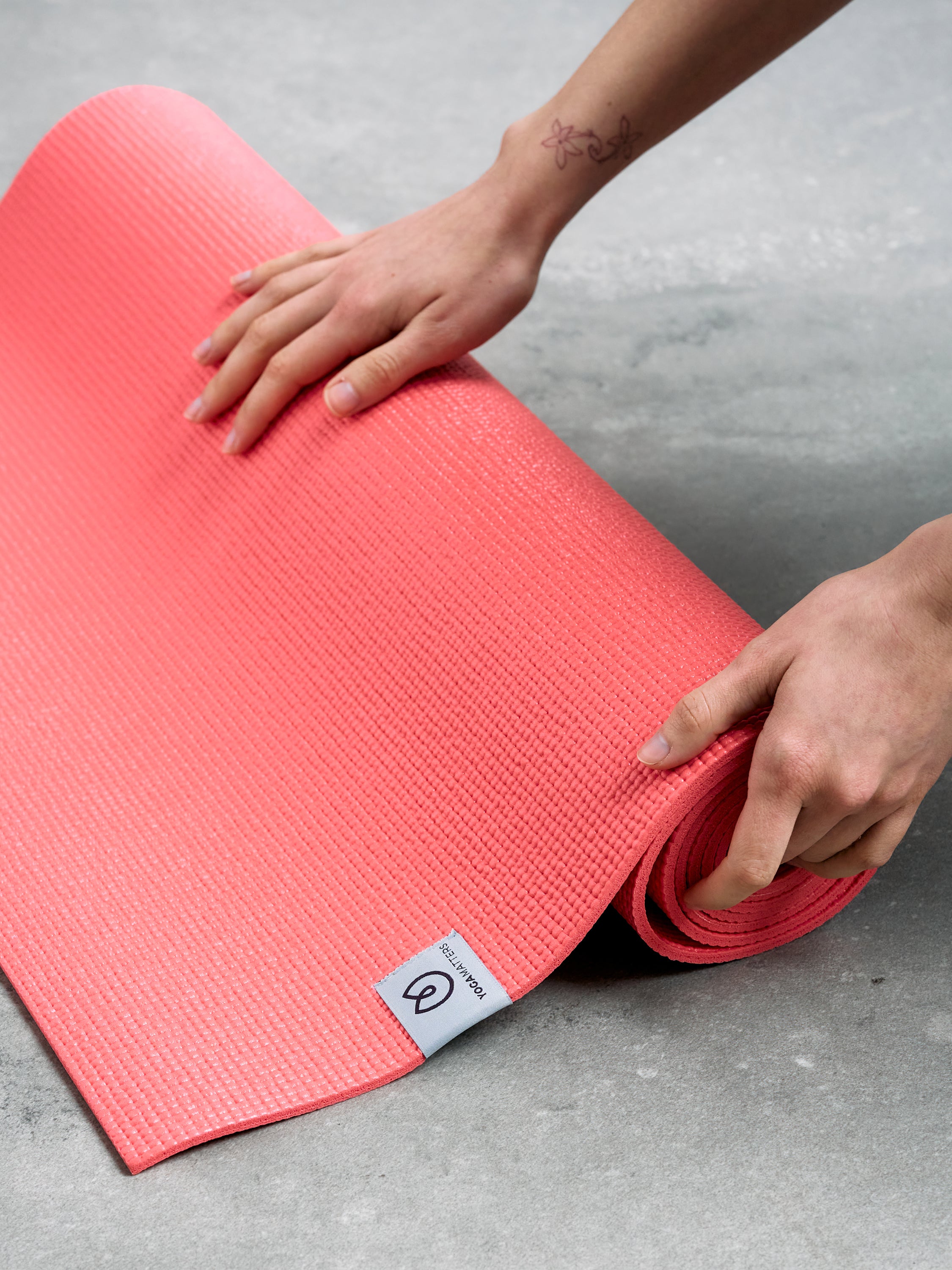 Yogamatters Sticky Yoga Mat - Non-Slip Eco-Friendly Exercise Mat for Yoga, Pilates & Home Workouts - Perfect for Beginners & Professionals