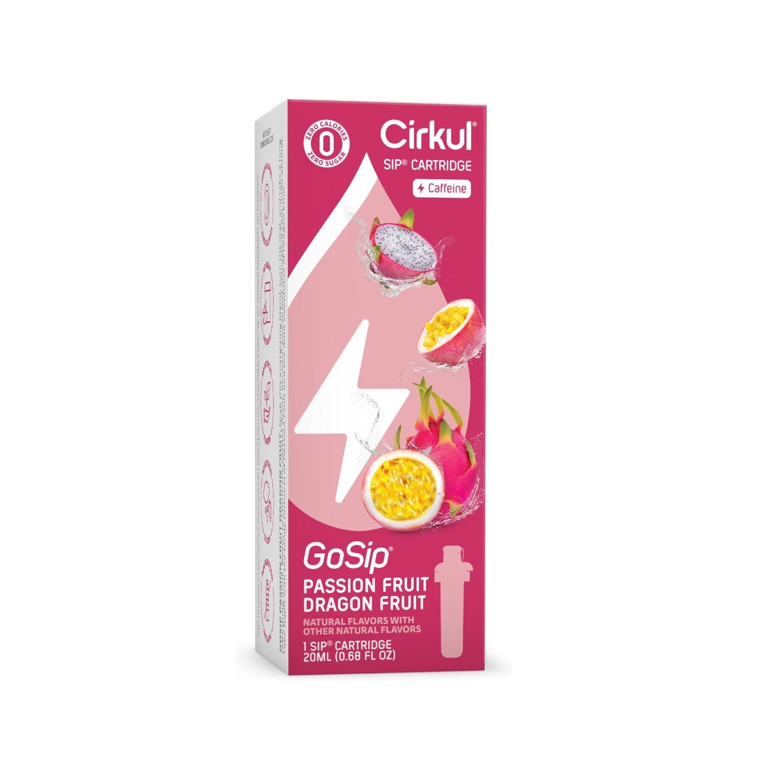 GoSip Passion Fruit Dragon Fruit Vape Cartridge - Refillable & Disposable for Smooth Flavor - Perfect for On-the-Go Vaping & Relaxation