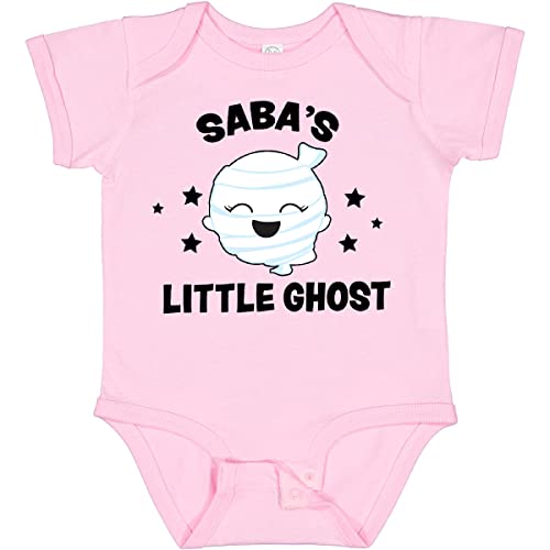 Inktastic Cute Saba's Little Ghost with Stars Baby Bodysuit - Soft Cotton Infant Onesie for Halloween, Birthday & Everyday Wear - Adorable Unisex Baby Outfit for Boys & Girls